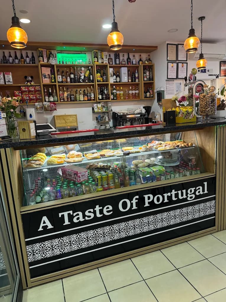 The counter and bar at A Taste of Portugal